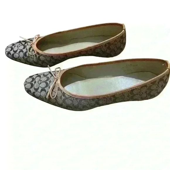 Coach Kathryn C Logo Ballet Kitten Heal Women’s Shoes Size 7.5 - Picture 3 of 14